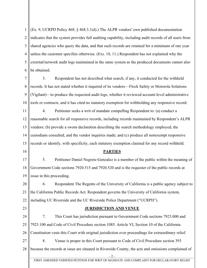 CPRA lawsuit filing, page 2 of 100