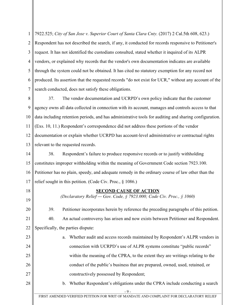 CPRA lawsuit filing, page 9 of 100